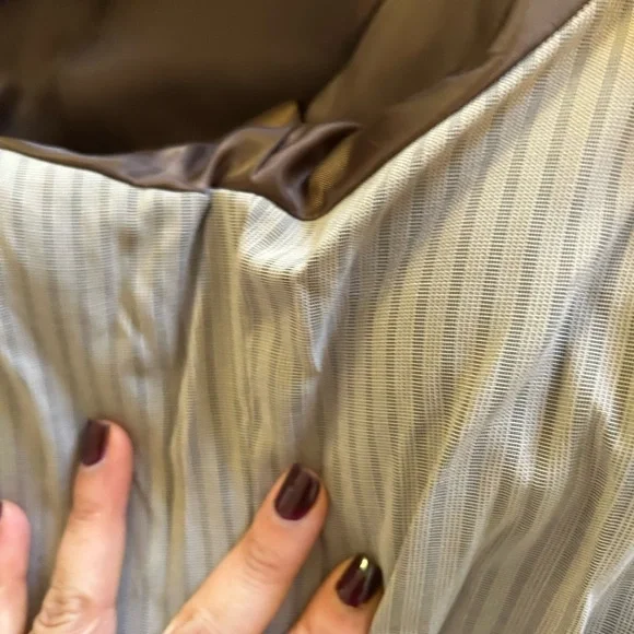 Robert Comstock Vertical Brown baby calf nubuck Leather  Jacket cl - Picture 6 of 17